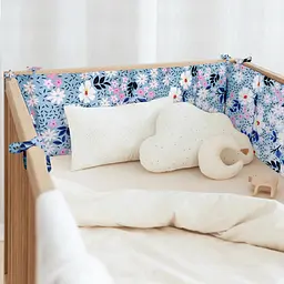 Бортики в дитяче ліжечко Cosas Sky Flowers 30 х 180 см (WeltBed_FlowersWSky) - мініатюра 2