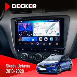 Штатна магнітола Skoda Octavia A7 2013-2020 Decker D10-006 4x64, 4G Decker (НФ-00009528)