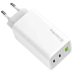 Зарядний пристрій ColorWay C101B GaN Mini 100W PD PPS 2xUSB-C + USB-A white (CW-CHS061PD-WT) - мініатюра 4