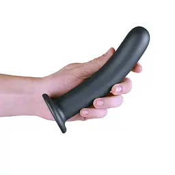 Фалоімітатор Ouch! Smooth G-Spot Dildo 7'' 17.7 см (сірий) - мініатюра 12