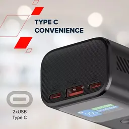 Батарея універсальна Canyon 10000mAh OnPower 130 TFT PD/30W Dark Grey (CNS-CPB130DG) - мініатюра 9
