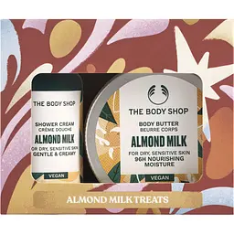 Подарунковий набір The Body Shop Мигдальне молочко: крем-гель для душу 60 мл + масло для тіла 50 мл (1044899)