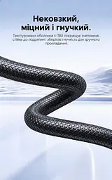 Мережевий патч-корд Ethernet Vention 25 м LAN-кабель на витій парі зі штекерами RJ45 8P8C на обох кінцях Cat6A UTP до 10 Гбіт/с за підтримки 10GBASE-T на всіх задіяних мережевих портах хрестоподібний роздільник пар для зменшення перехресних перешкод зовнішній діаметр близько 6 мм текстурована нековзка гнучка оболонка чорний із чорними корпусами роз'ємів і напівпрозорими синіми штекерами (ISCBS) - мініатюра 4