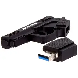 USB флеш накопичувач ColorWay Pistol 32 GB 3.0 Black (CW-USBPL32) - мініатюра 2