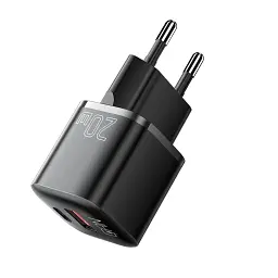 Зарядний пристрій Essager 1xUSB + 1xUSB-C PD20W GaN (ECTAC-HMB01-P) - мініатюра 2