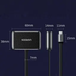 Перехідник Ugreen USB 2.0 Type-C HDMI+VGA HDMI 1.4b CM303 чорний - мініатюра 4