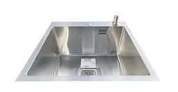 Кухонна мийка Romzha Arta Nova U-450 RO43487, Нержавіюча сталь - мініатюра 4