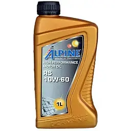 Олива моторна синтетична Alpine RS 10W-60 API SN/CF A3/B3/B4 BMW M-Models Ferrari 1 л (23458)