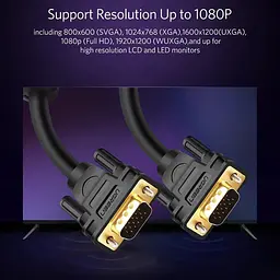 Кабель Ugreen VGA-VGA 1 м (UGR-11673) - миниатюра 6