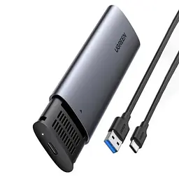 Зовнішня кишеня CM400, Grey, M.2, Type-C 3.1 Gen1 Ugreen teh0028345