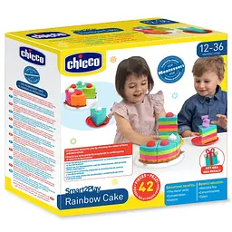 Розвиваюча іграшка-сортер 2-в-1 Chicco Торт-веселка (12555.00) - мініатюра 7