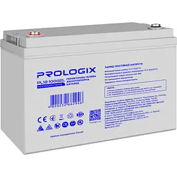 Акумулятор Prologix GEL 12V [12V/100Ah/1200Wh] [PL12-100GEL] [112364] - мініатюра 3