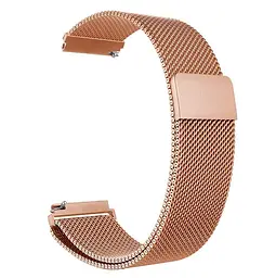 Ремінець для Samsung Galaxy Watch Active - рожево-золотий ширина кріплення 20мм нержавіюча сталь Watchbands Milanese Loop (WB0012MILANSEROSEGOLDAN21) - мініатюра 2