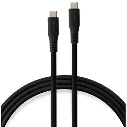 Дата кабель USB-C to USB-C 2.0m UBS3.2 Gen2 10G 240W Chip Silicon Black Vinga (VCPDCCC3242SB)
