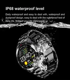 Смарт годинник Lige C2 водонепроникні IP68 (Чорний) - мініатюра 8