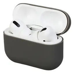 Силіконовий чохол для навушників Apple AirPods Pro, Ultrathin Silicone Case, сірий, захисний чохол, ультратонкий і легкий, захист від подряпин і пилу, м"який силікон, ArmorStandart (ARM55961)