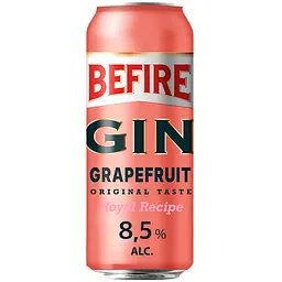 Напій слабоалкогольний газований Bifire Gin Grapefruit Original Taste 8.5% 0.5 л з/б