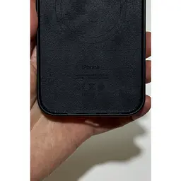 Оригінальний шкіряний чохол Apple Leather Case with MagSafe для iPhone 13 Pro Max (6.7") Midnight Black MM1R3ZM/A - мініатюра 7