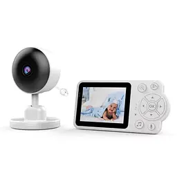 Відеоняня C3 з екраном 2,8″ • Цифрова відеоняня C3 з IPC-камерою, нічним баченням, двостороннім зв’язком і датчиками мікроклімату - мініатюра 3
