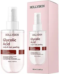 Відлущувальний гель для очищення тіла Hollyskin Glycolic Acid з гліколевою кислотою й екстрактом кленового соку 100 мл - мініатюра 2