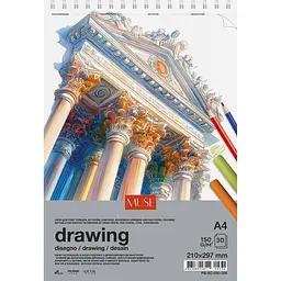 Блок Muse Drawing на пружині A4 30 аркушів (PB-SC-030-336)