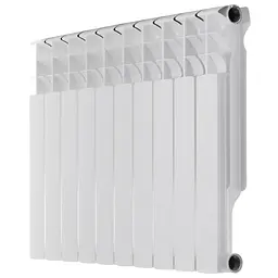 Радіатор секційний Bitherm 80 Bimetal-350L / Ціна за 1 секцію BT0558, Білий - мініатюра 2