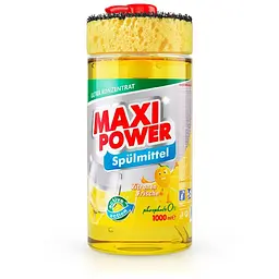 Засіб для ручного миття посуду Maxi Power Лимон 1000 мл (4823098400929)