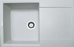 Кухонна мийка Adamant HORIZON біла 780x495x230 мм, з крилом 78 см