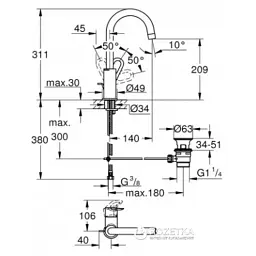 Змішувач Grohe BauLoop (23763000) - мініатюра 3