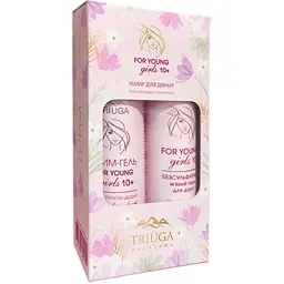 Набір косметики Triuga Ayurveda For Young Girls Гель для душу 250 мл + Інтим гель 300 мл (4820164642054) - мініатюра 2