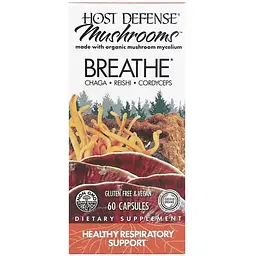 Підтримка дихальної системи Fungi Perfecti Breathe Host Defense 60 капсул - мініатюра 2
