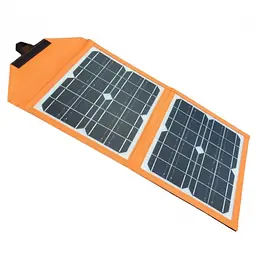 Сонячна панель трансформер зарядка від сонця для гаджетів Solar Panel на 3 USB GDTimes GD-ZD0610 15Вт - мініатюра 3