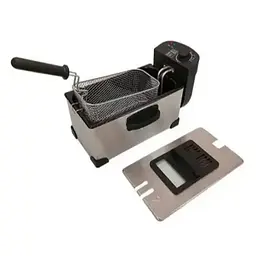 Фритюрниця електрична олійна з сіткою XPRO KB-2079 сіра (40988-KB-2079) - мініатюра 4