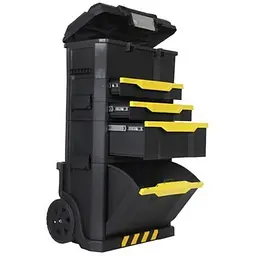 Ящик Stanley Modular Rolling Workshop пластиковий на колесах 86.6x48.8x34.8 см (1-79-206) - мініатюра 2