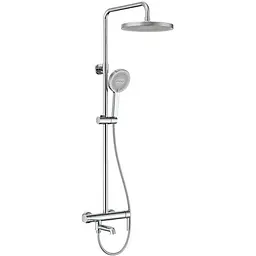 Душова система Koer KB-56029-01 3 функції Black KR5481, Хром