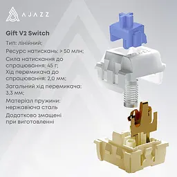 Клавіатура Ajazz AK980 V2 Gift Switch V2 Black/Grey/Yellow (AK980-V2-G-BGY) [156884] - мініатюра 9