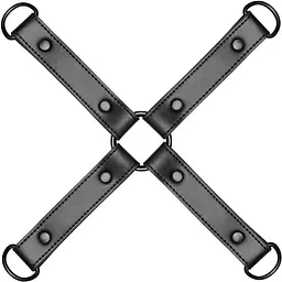 Хрестовина Bedroom Fantasies Hogtie 4 - Way RestRaint Cross - Black