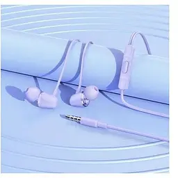 Навушники стерео з мікрофоном Hoco M107 Discoverer універсальні earphones with mic жовті 6931474794598 - мініатюра 7