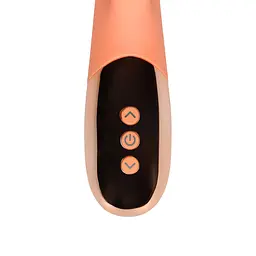 Вібратор-кролик Loveline Ultra Soft Silicone 22 см (помаранчевий) - мініатюра 16
