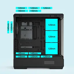 Корпус Zalman P50 DS Black (P50DSBLACK) Без БП - мініатюра 6