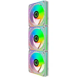 Комплект вентиляторів GameMax 3шт 3*120мм mm White frame ARGB RA300 WH (RA300 WH) - мініатюра 5