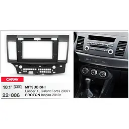 Перехідна рамка Mitsubishi Lancer X Carav 22-006 - мініатюра 5