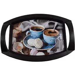 Таця для сервірування Violet House 0081 Сoffee, 32x44,5x8 см (0081 Сoffee 32*44,5*8 см) - мініатюра 2