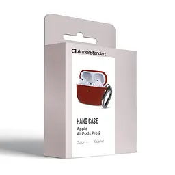Силіконовий чохол для навушників Apple AirPods Pro 2 2022, Hang Case, коричневий, ультратонкий захисний кейс товщиною 2 мм, захист від подряпин, пилу та ударів, компактний, з карабіном для кріплення, ArmorStandart (ARM68599) - мініатюра 8