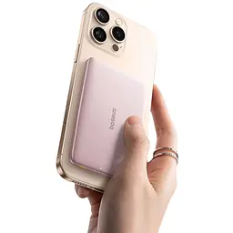 Зовнішній MagSafe акумулятор Baseus PicoGo AM41 Ultra-Slim Magnetic Power Bank 5000mAh 20W Pink - мініатюра 3