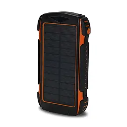 Повербанк з сонячною панеллю 30000mAh Power Bank Kraft TPB-1830SLP Orange 18W QC2.0 LED-ліхтар (43-00040) - мініатюра 2