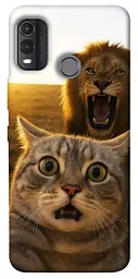 Чохол Demsky Shocked cat and lion для Nokia G11 Plus