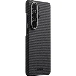 Чохол Pitaka Edge Case Aaron Button 600D Twill для Samsung Galaxy S26 Ultra Black/Grey (KS2601U) - мініатюра 2