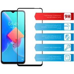 Скло захисне ACCLAB Full Glue Tecno Spark 8C (1283126542466) - мініатюра 3