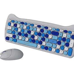 Комплект (Клавіатура та Миша) CANYON HSET-W6 EN Kitty Edition AAA+АА Wireless Blue - мініатюра 4